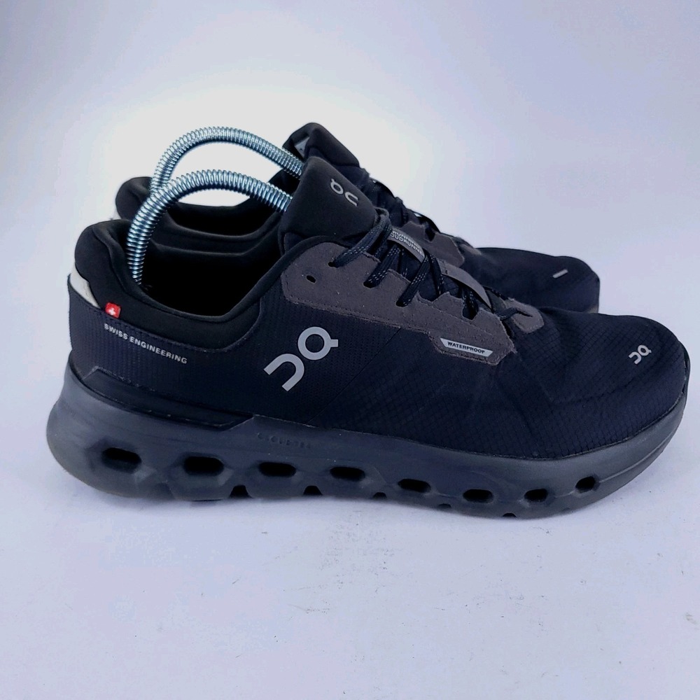 On Cloud Cloudrunner 2 Running Shoes Womens Size 11 Black Waterproof Sneakers